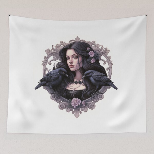 Item preview, Neo traditional Raven designed and sold by MendaciousMina.