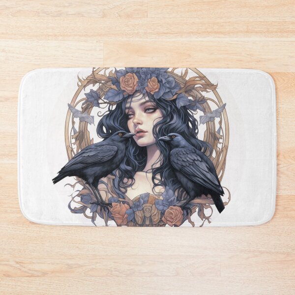 Item preview, Neo traditional Raven designed and sold by MendaciousMina.