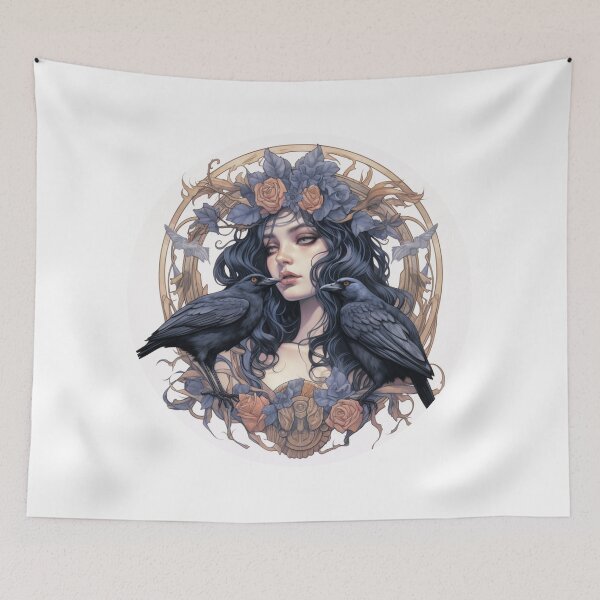 Item preview, Neo traditional Raven designed and sold by MendaciousMina.