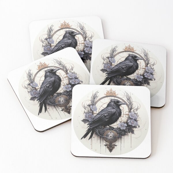 Item preview, Neo traditional Raven designed and sold by MendaciousMina.