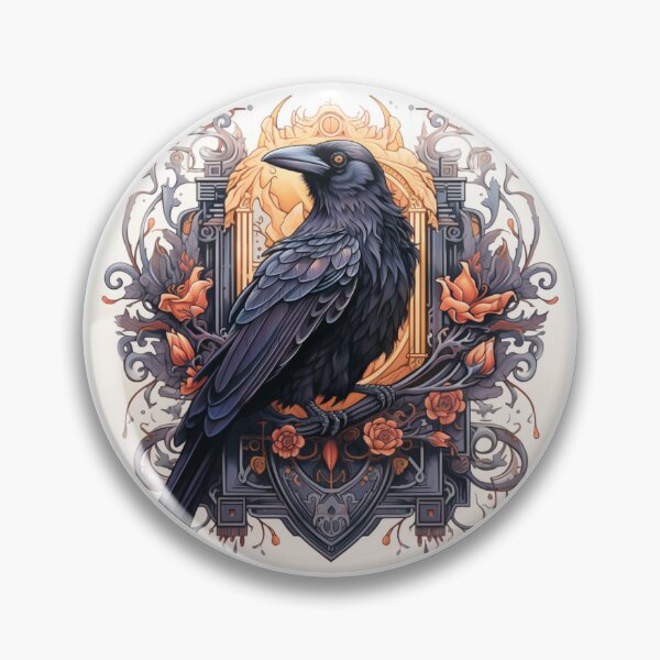 Item preview, Neo traditional Raven designed and sold by MendaciousMina.