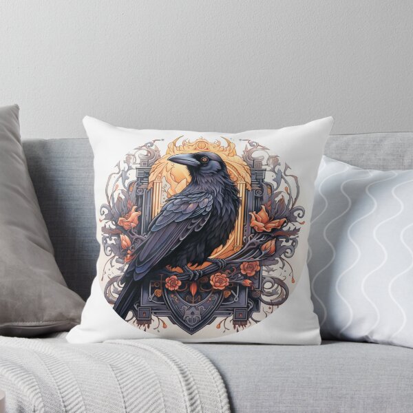 Item preview, Neo traditional Raven designed and sold by MendaciousMina.