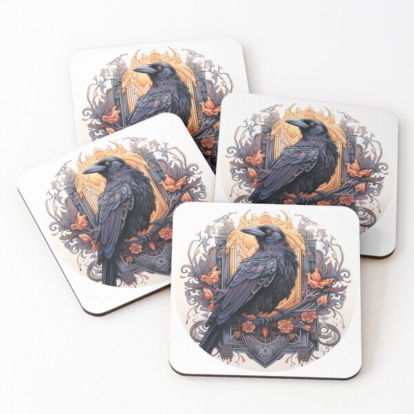 Item preview, Neo traditional Raven designed and sold by MendaciousMina.