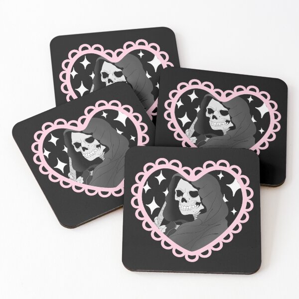 Item preview, Pro Memoria - Grim Reaper en diseño de corazón designed and sold by CharlottesArtz.