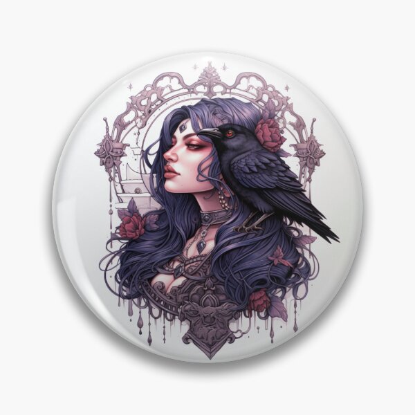 Item preview, Neo traditional Raven designed and sold by MendaciousMina.