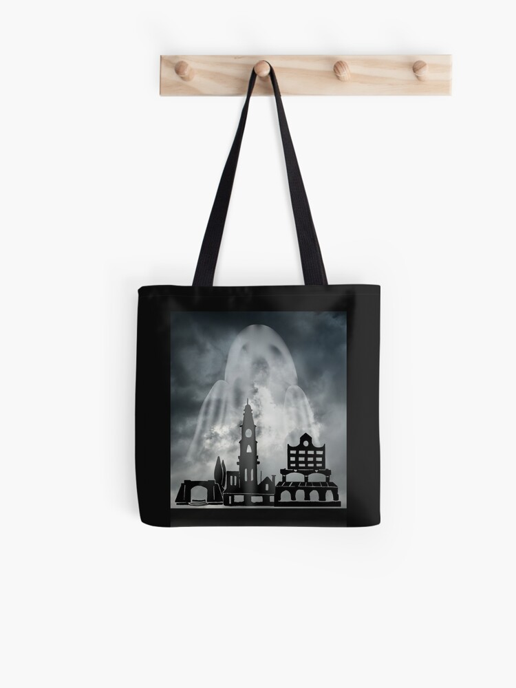 Thumbnail 1 of 2, Tote Bag, Spooky Suburb designed and sold by TheOwnerSpeaks.