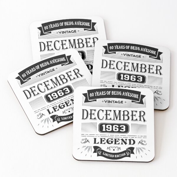Item preview, Vintage Legend Born December 1963 Limited Edition, 60th Birthday Gift 60 years of Being Awesome designed and sold by DjenShop.