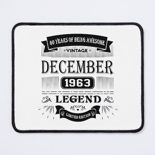 Item preview, Vintage Legend Born December 1963 Limited Edition, 60th Birthday Gift 60 years of Being Awesome designed and sold by DjenShop.