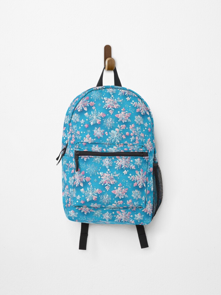 Thumbnail 1 of 3, Backpack, Kawaii Snowflakes Pattern designed and sold by Patternliss.