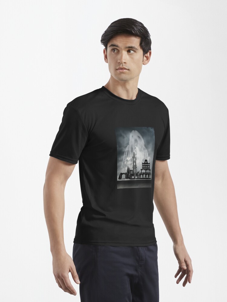 Thumbnail 3 of 7, Active T-Shirt, Spooky Suburb designed and sold by TheOwnerSpeaks.