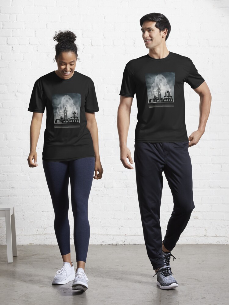 Thumbnail 1 of 7, Active T-Shirt, Spooky Suburb designed and sold by TheOwnerSpeaks.