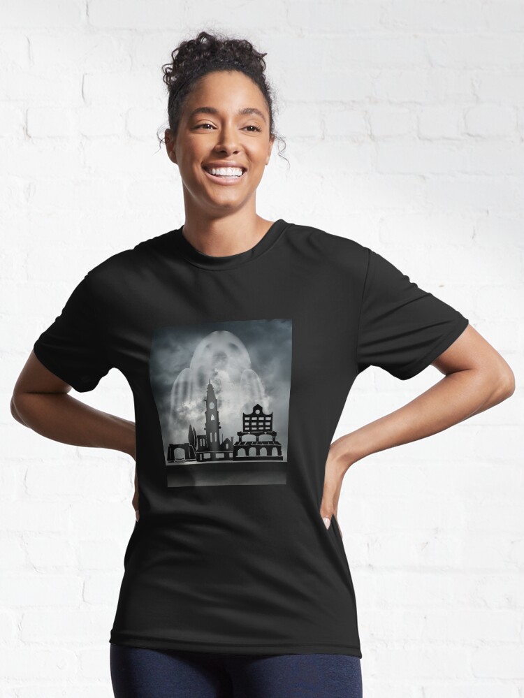 Thumbnail 6 of 7, Active T-Shirt, Spooky Suburb designed and sold by TheOwnerSpeaks.