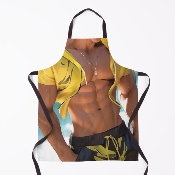 Item preview, Handsome beach guy shirtless designed and sold by ElliotMus.