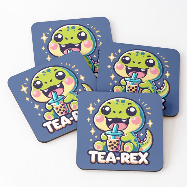 Item preview, Funny Bubble Tea Rex Pun designed and sold by SubtleSplit.
