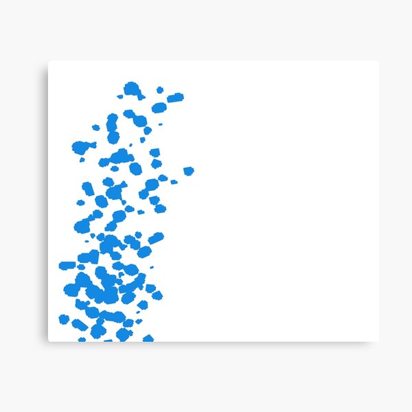 Vista previa del artículo con la obra «Salpicaduras azules (blanco)», diseñado y vendido por Jeremy Crotty.