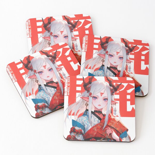 Item preview, Cute Anime Demon Girl – Kawaii Fantasy Charm designed and sold by iWallGlow.