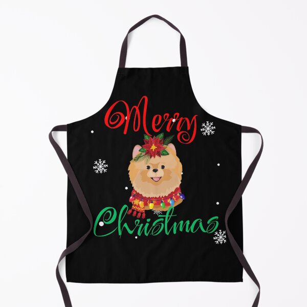 Item preview, Merry Christmas Pomeranian Lights Festive Dog Mom Dad designed and sold by MagicSD Designs.