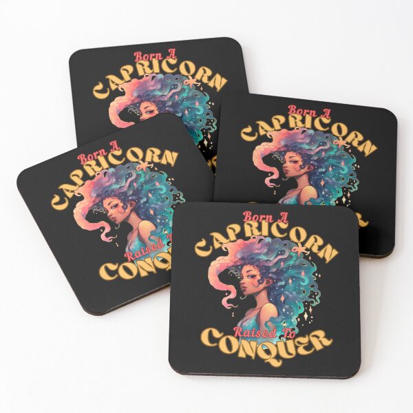 Item preview, Born A Capricorn, Raised To Conquer. capricorn star sign designed and sold by ZodiacWonders.