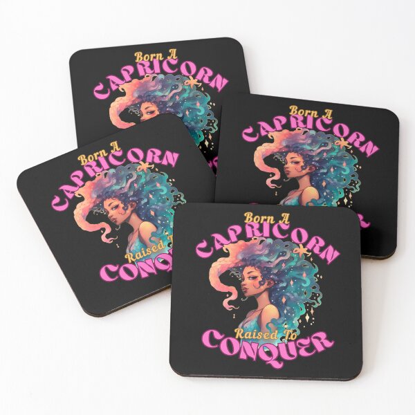 Item preview, Born A Capricorn, Raised To Conquer. capricorn saying designed and sold by ZodiacWonders.