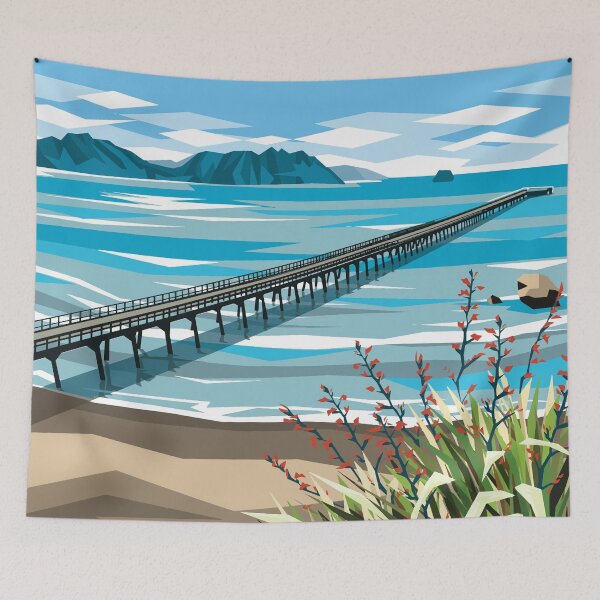 Item preview, Tolaga Bay Wharf, Gisborne designed and sold by Art by Ira.