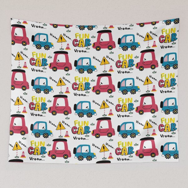 Item preview, cartoon fun car, fun car on the street, fun car vroom designed and sold by GreyStanzione1.