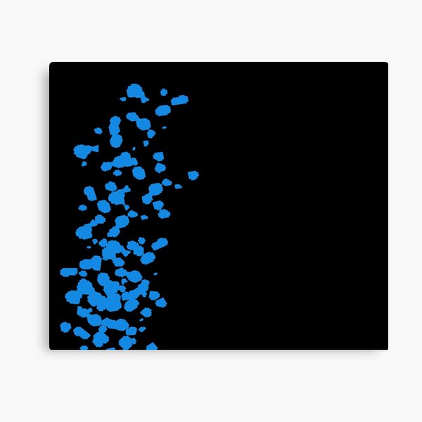 Vista previa del artículo con la obra «Salpicaduras azules (negro)», diseñado y vendido por Jeremy Crotty.