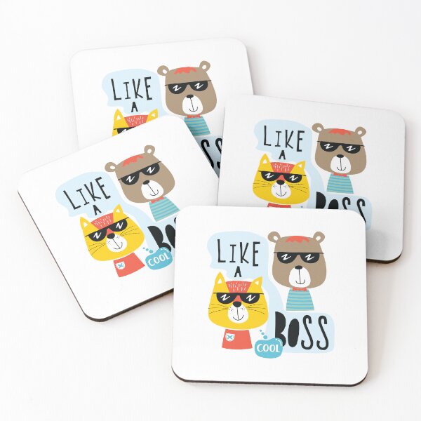 Item preview, cool cat bear like a boss, cool cat bear head, cat bear boss character  designed and sold by GreyStanzione1.