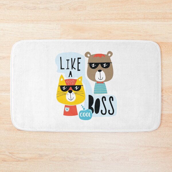 Item preview, cool cat bear like a boss, cool cat bear head, cat bear boss character  designed and sold by GreyStanzione1.