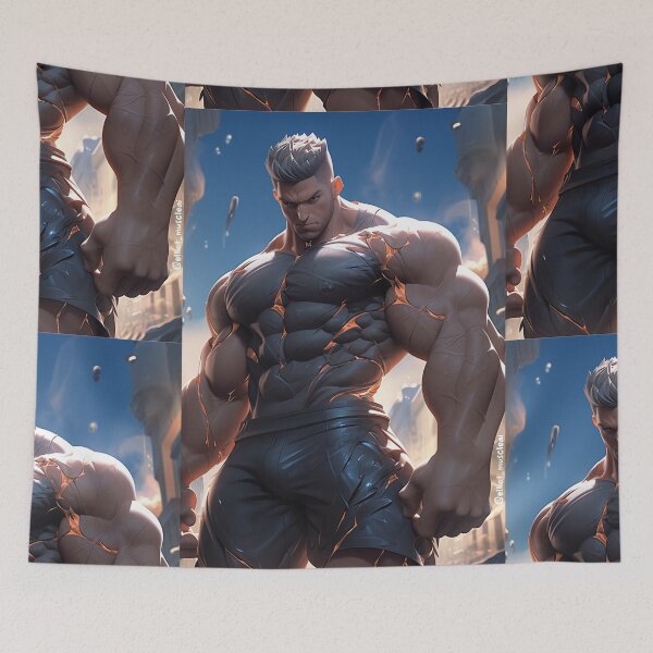 Item preview, Mecha human, muscular animated hero designed and sold by ElliotMus.
