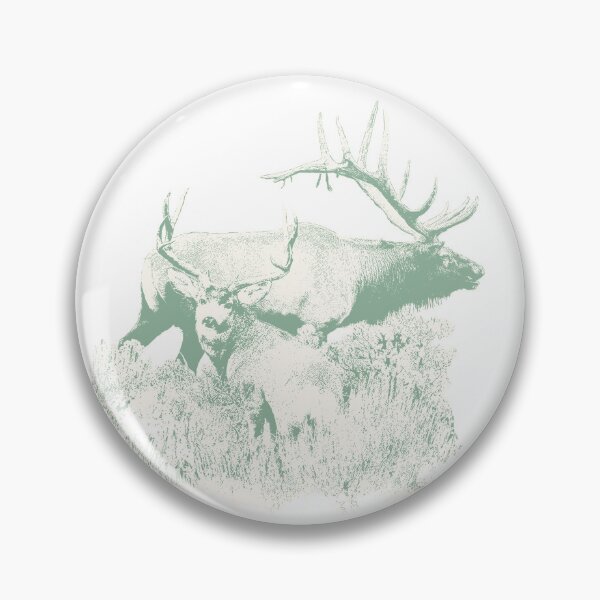 Item preview, Bull Elk Buck deer BW designed and sold by Saltypro.
