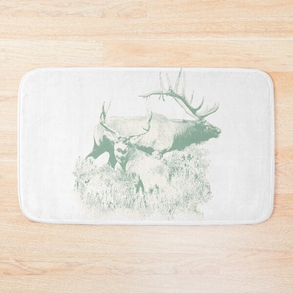 Item preview, Bull Elk Buck deer BW designed and sold by Saltypro.