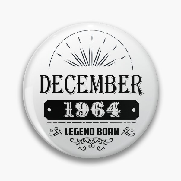 Item preview, December 1964 Limited Edition, 59th Birthday Gift 59 years old Legend Born Birth designed and sold by DjenShop.
