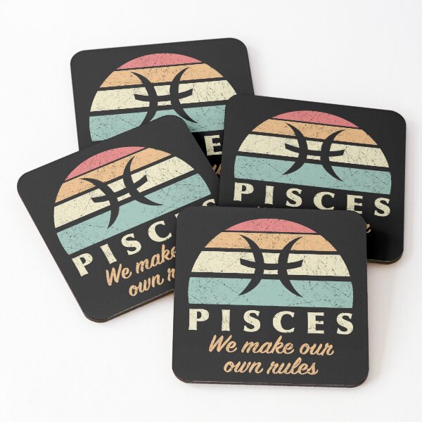 Item preview, Funny Pisces Zodiac Rules designed and sold by thepixelgarden.