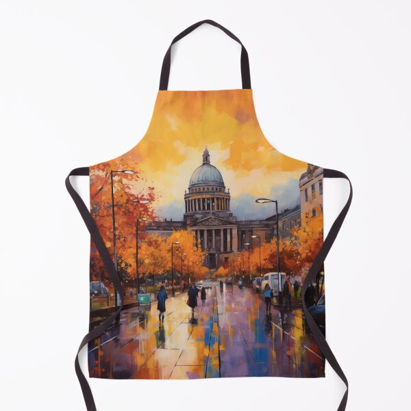Item preview, Autumnal City and Old Architecture with a Dome designed and sold by AgathaZolastore.