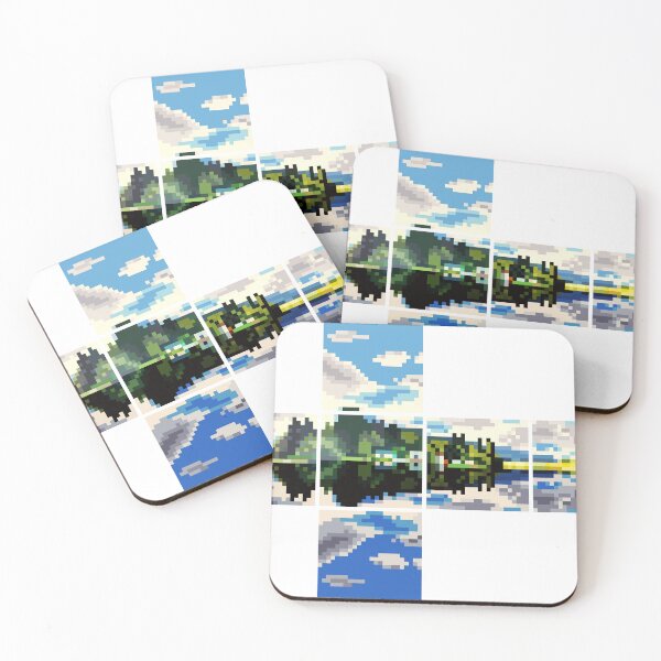 Item preview, Cain Lake PNW - Video Game Skybox - Pixel Art  designed and sold by HeatherUnderground.