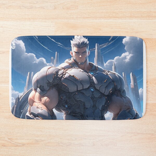 Item preview, Giant Mecha human, muscular animated hero designed and sold by ElliotMus.