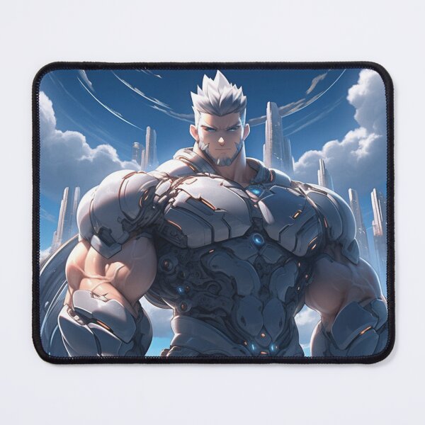 Item preview, Giant Mecha human, muscular animated hero designed and sold by ElliotMus.