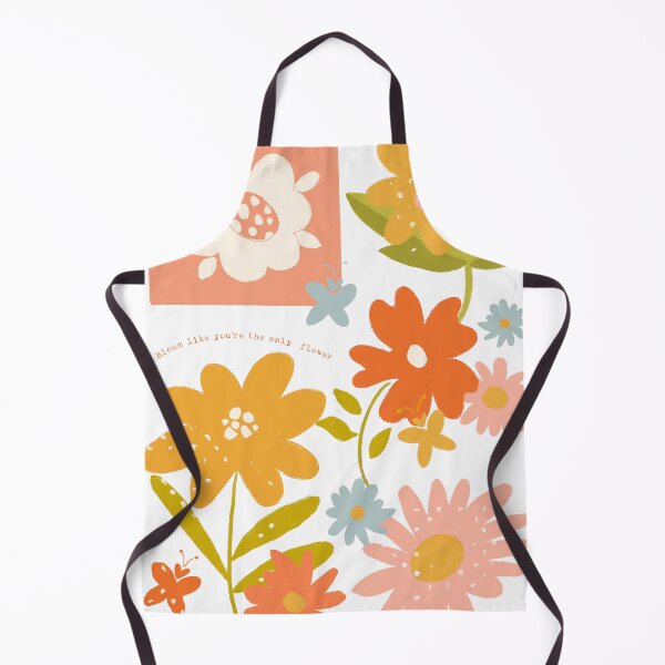Item preview, Modern Folk Art Flowers - Yellow, pink, coral, blue - Bloom quote designed and sold by Terri Conrad.