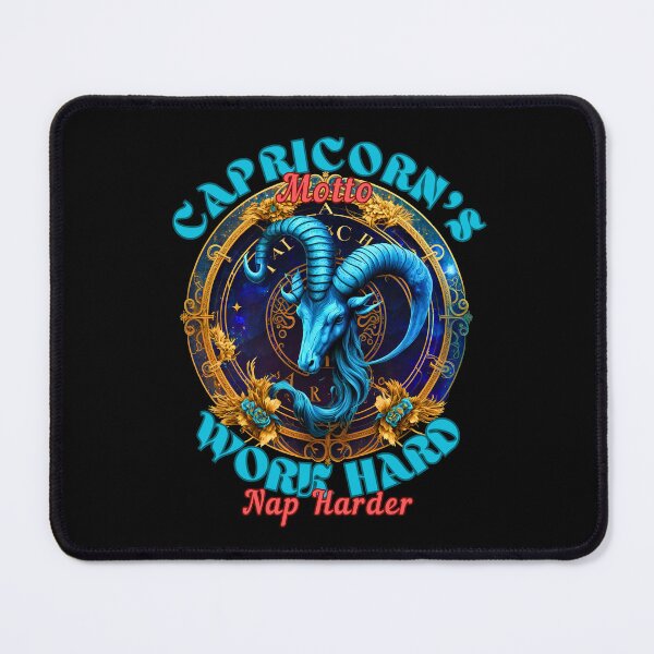 Item preview, Capricorn's Motto: Work Hard, Nap Harder. capricorn birthday designed and sold by ZodiacWonders.