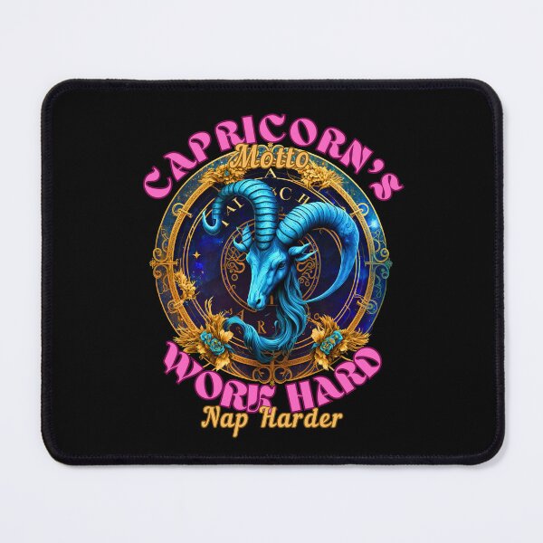 Item preview, Capricorn's Motto: Work Hard, Nap Harder. capricorn constellation designed and sold by ZodiacWonders.