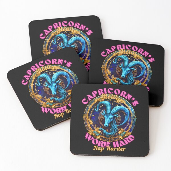 Item preview, Capricorn's Motto: Work Hard, Nap Harder. capricorn constellation designed and sold by ZodiacWonders.