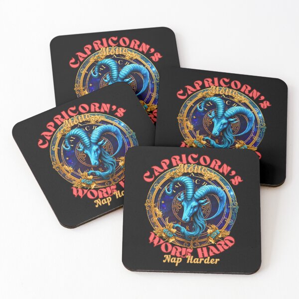 Item preview, Capricorn's Motto: Work Hard, Nap Harder. capricorn astrology designed and sold by ZodiacWonders.