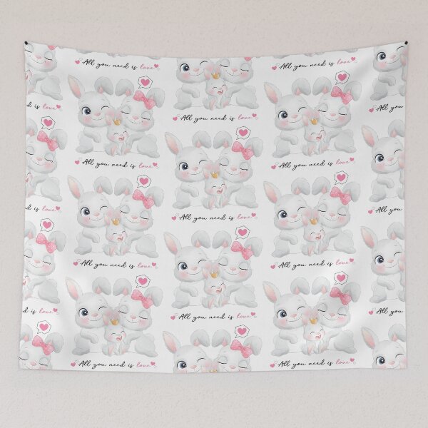 Item preview, bunny family together, bunny family happy together, bunny family  designed and sold by GreyStanzione1.