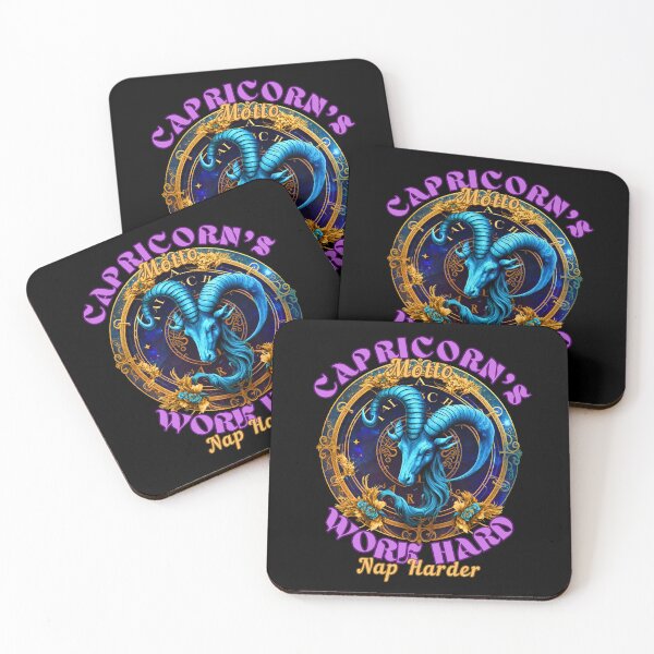Item preview, Capricorn's Motto: Work Hard, Nap Harder. capricorn girl designed and sold by ZodiacWonders.