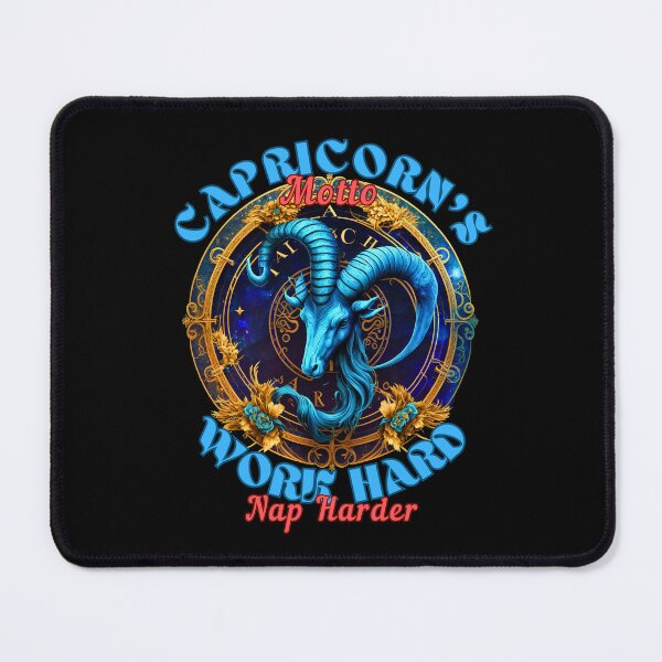Item preview, Capricorn's Motto: Work Hard, Nap Harder. sea goat designed and sold by ZodiacWonders.