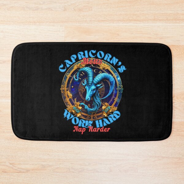 Item preview, Capricorn's Motto: Work Hard, Nap Harder. sea goat designed and sold by ZodiacWonders.