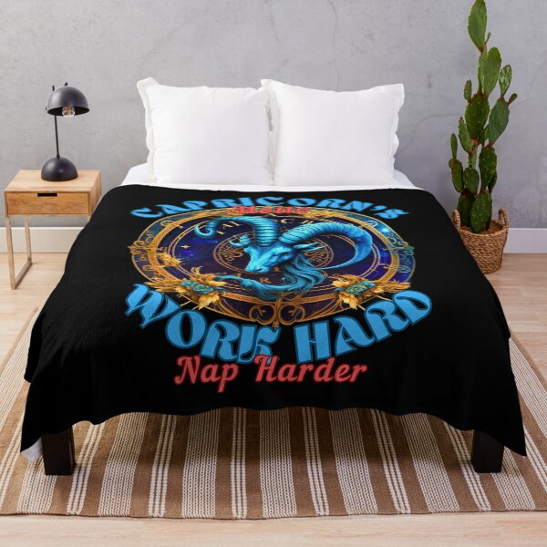 Item preview, Capricorn's Motto: Work Hard, Nap Harder. sea goat designed and sold by ZodiacWonders.