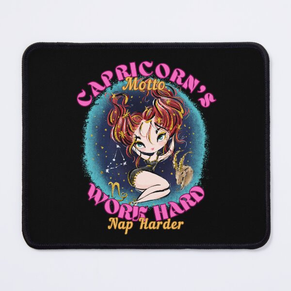 Item preview, Capricorn's Motto: Work Hard, Nap Harder. capricorn saying designed and sold by ZodiacWonders.