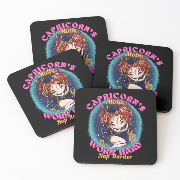 Item preview, Capricorn's Motto: Work Hard, Nap Harder. capricorn saying designed and sold by ZodiacWonders.