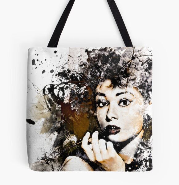 Elegant Audrey Hepburn Celebrity Retro Women Shopper Bags Casual